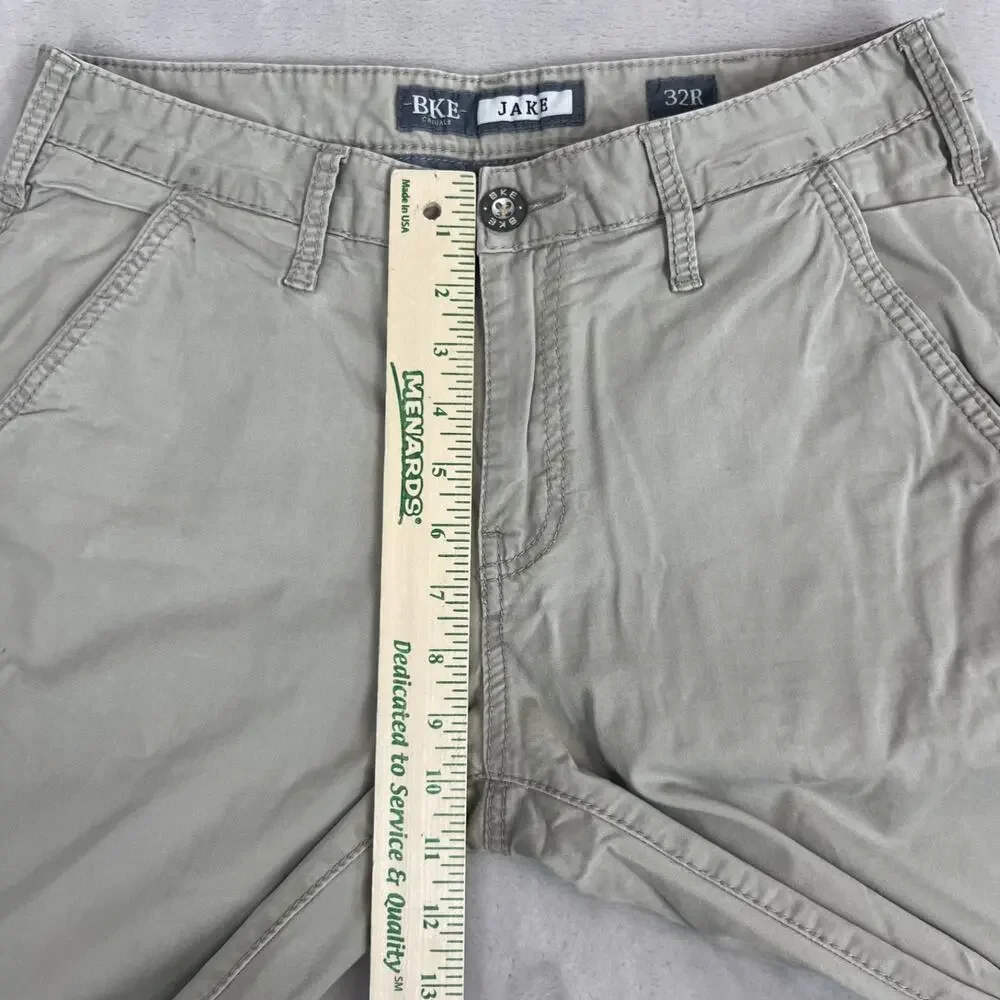 BKE Pants Mens 32R‎ Beige Jake Chino Straight Leg Workwear Preppy Casual